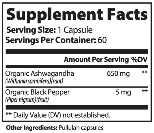 Ashwagandha - 650 mg